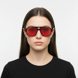 ASTON BLACK RED Femenino Transparente