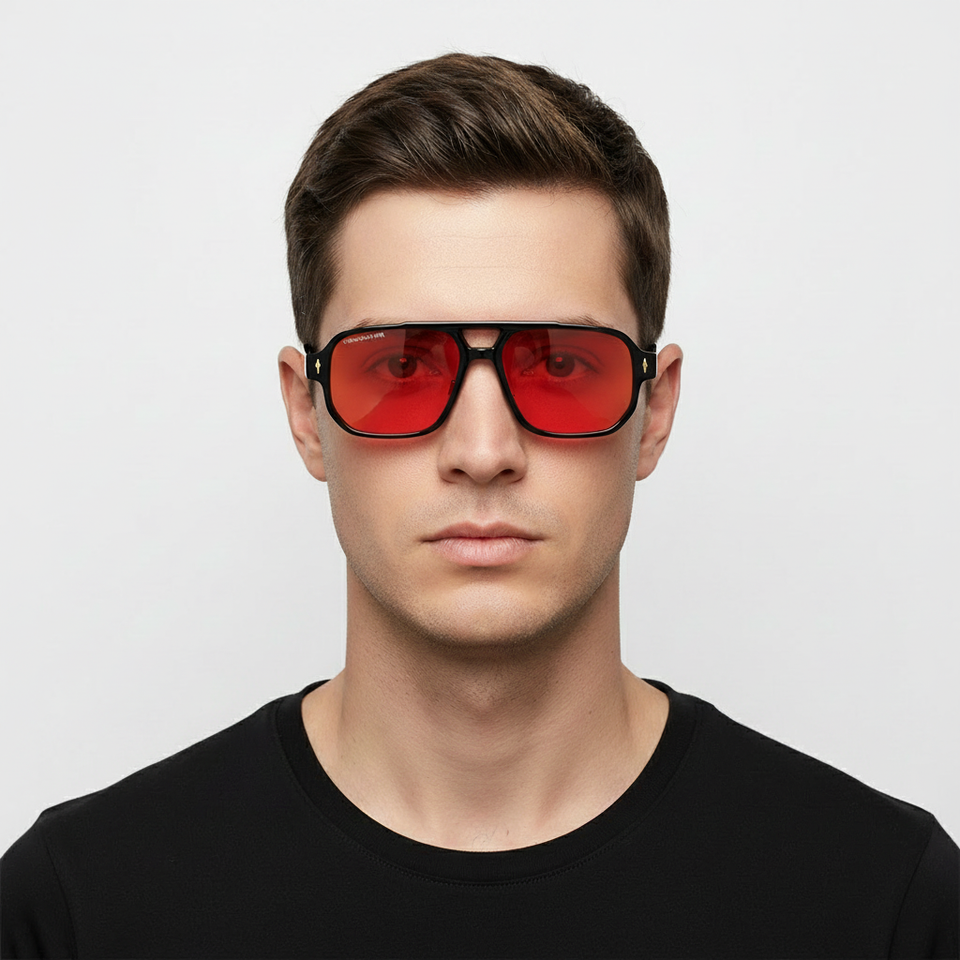 ASTON BLACK RED Masculino Transparente