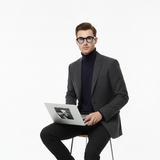 BLUE LIGHT OXFORD BLACK - Hombre
