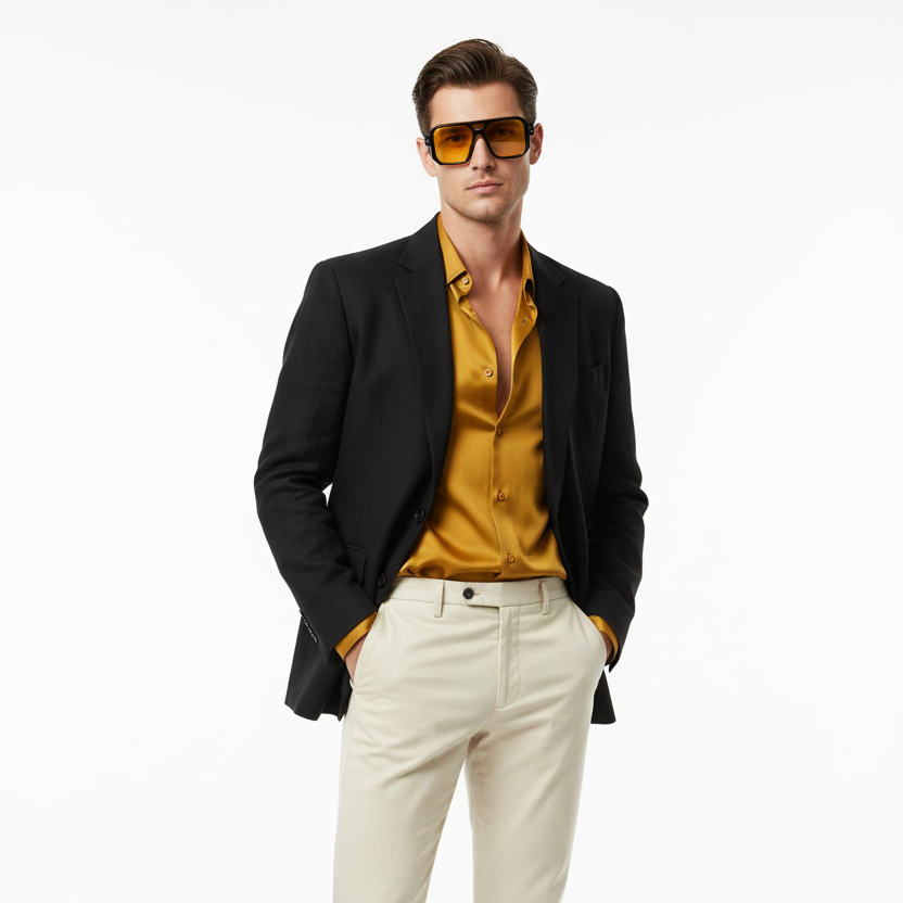 IBIZA BLACK YELLOW TRANSPARENT - Hombre