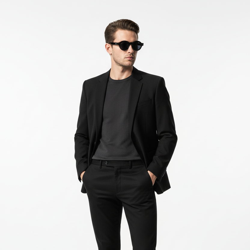 OXFORD ALL BLACK - Modelo Hombre
