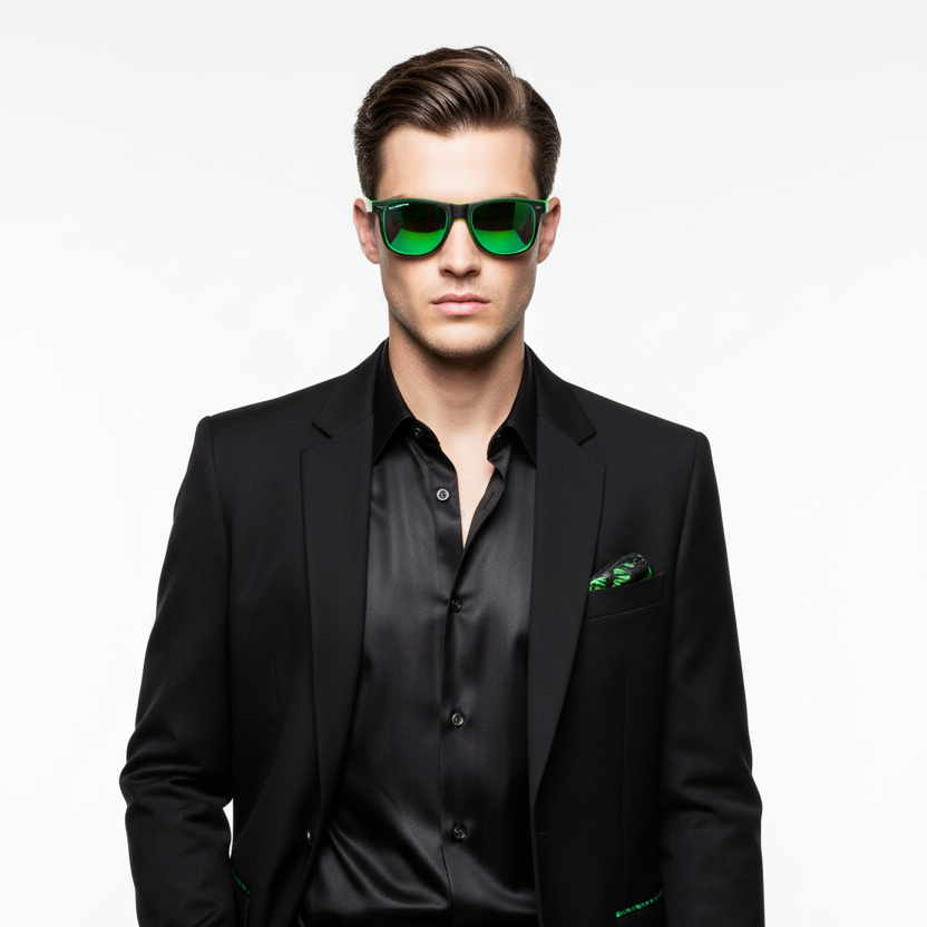 RETRO BLACK GREEN - Hombre