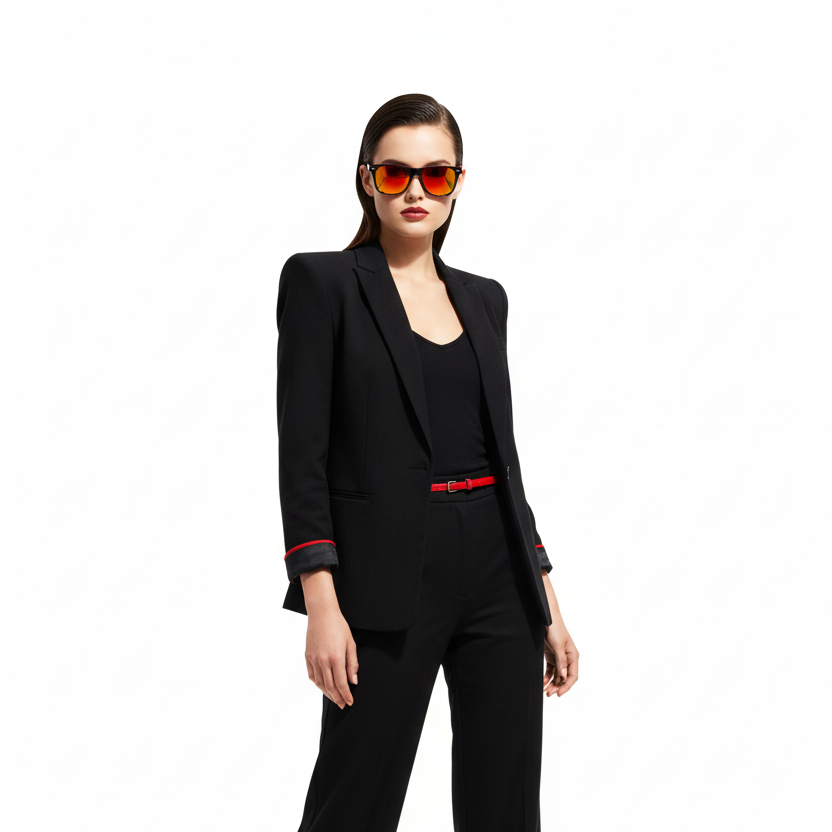 RETRO BLACK RED - Mujer