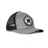 TRUCKER CAP BLACK GRAY ROUND
